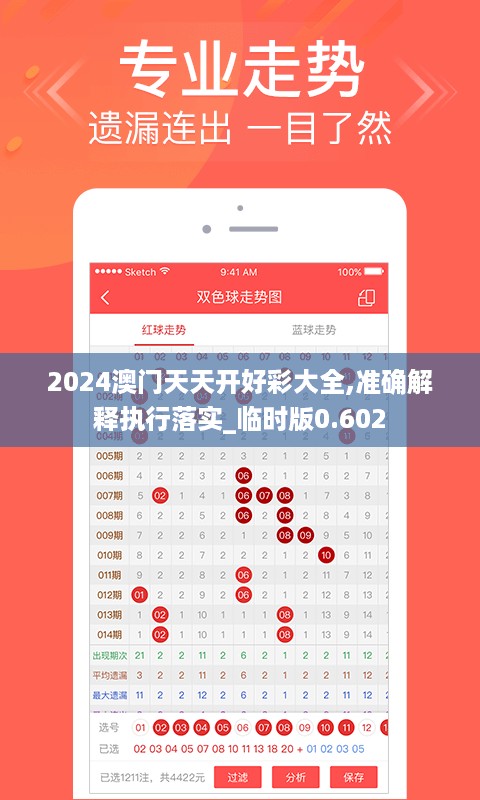 2024澳门天天开好彩大全,准确解释执行落实_临时版0.602