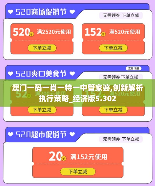 澳门一码一肖一特一中管家婆,创新解析执行策略_经济版5.302