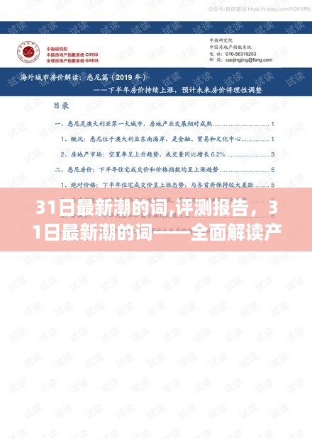 31日最新潮词汇评测报告——全面解读产品特性、深度体验与目标用户群体分析