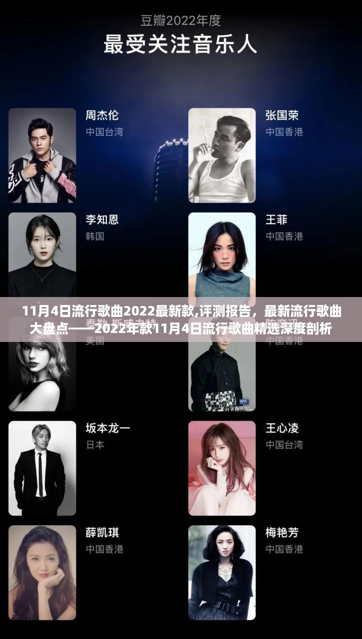 最新流行歌曲评测报告，2022年款精选深度剖析