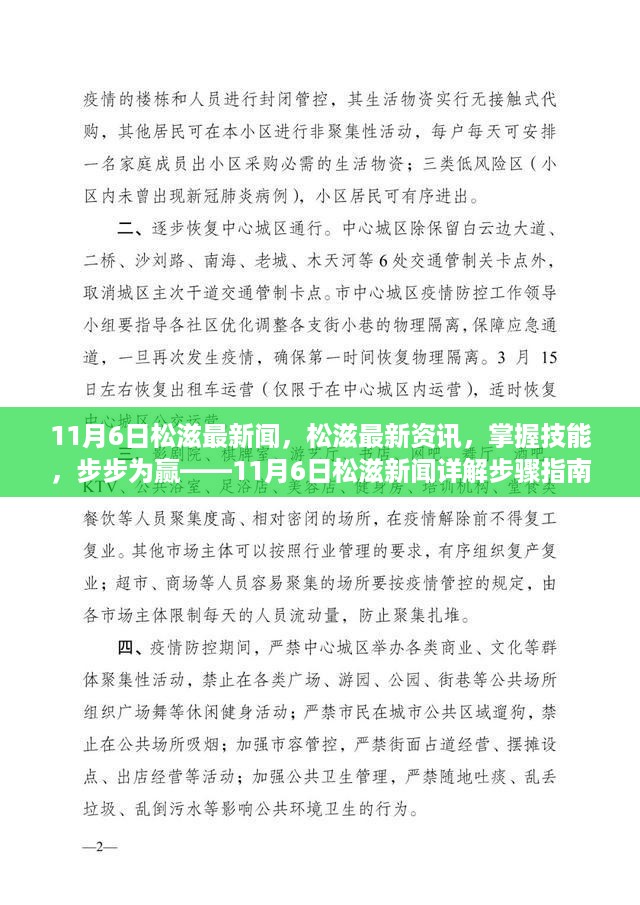 11月6日松滋新闻详解，掌握最新资讯，步步为赢的技能指南