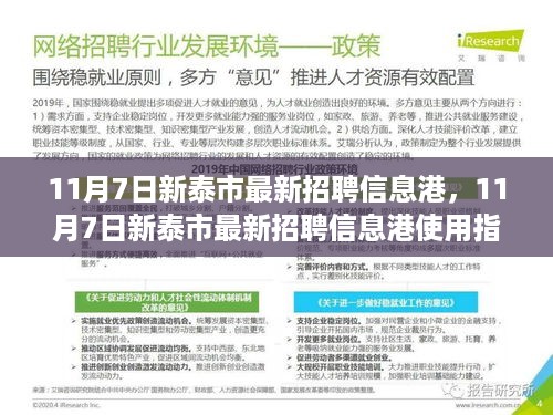 11月7日新泰市最新招聘信息港，求职全攻略及使用指南
