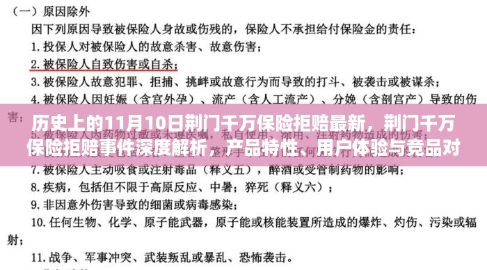 荆门千万保险拒赔事件深度解析，产品特性、用户体验与竞品对比——最新进展报告