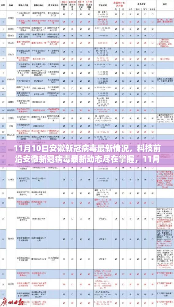 安徽新冠病毒最新动态与科技前沿解读，11月10日高科技产品深度剖析