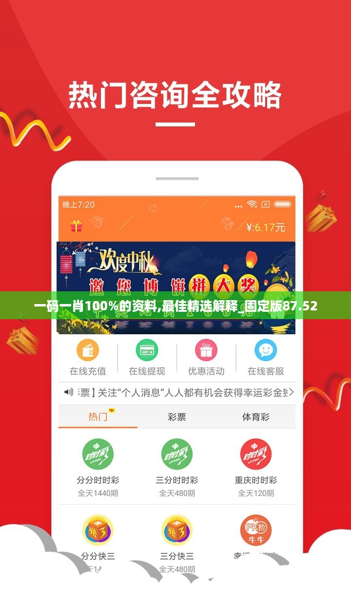 一码一肖100%的资料,最佳精选解释_固定版87.52
