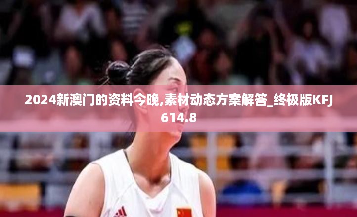 2024新澳门的资料今晚,素材动态方案解答_终极版KFJ614.8
