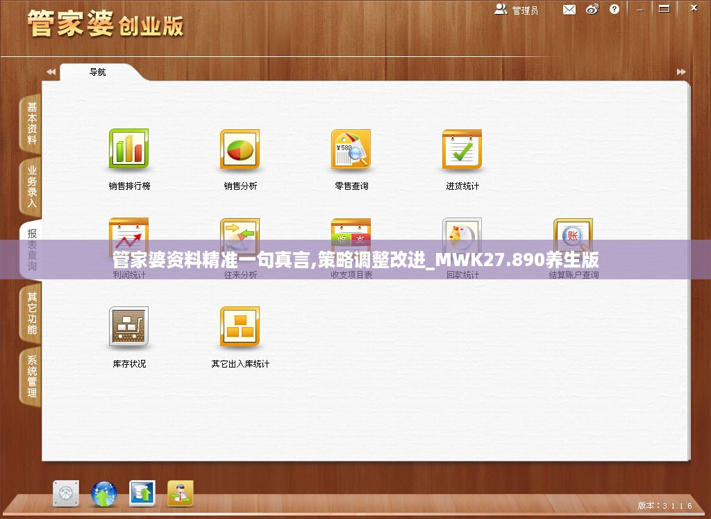 管家婆资料精准一句真言,策略调整改进_MWK27.890养生版