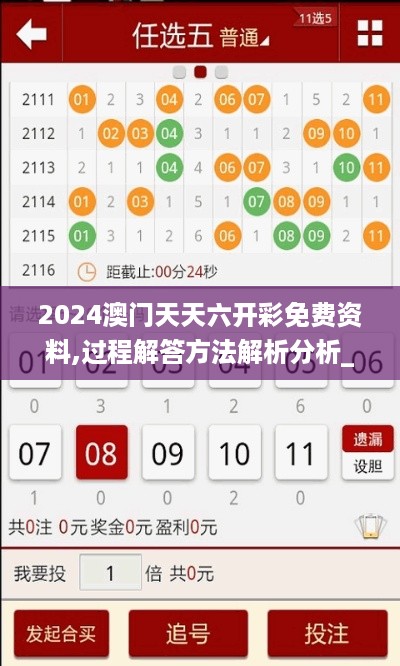 2024澳门天天六开彩免费资料,过程解答方法解析分析_GSU9.51.37特别版