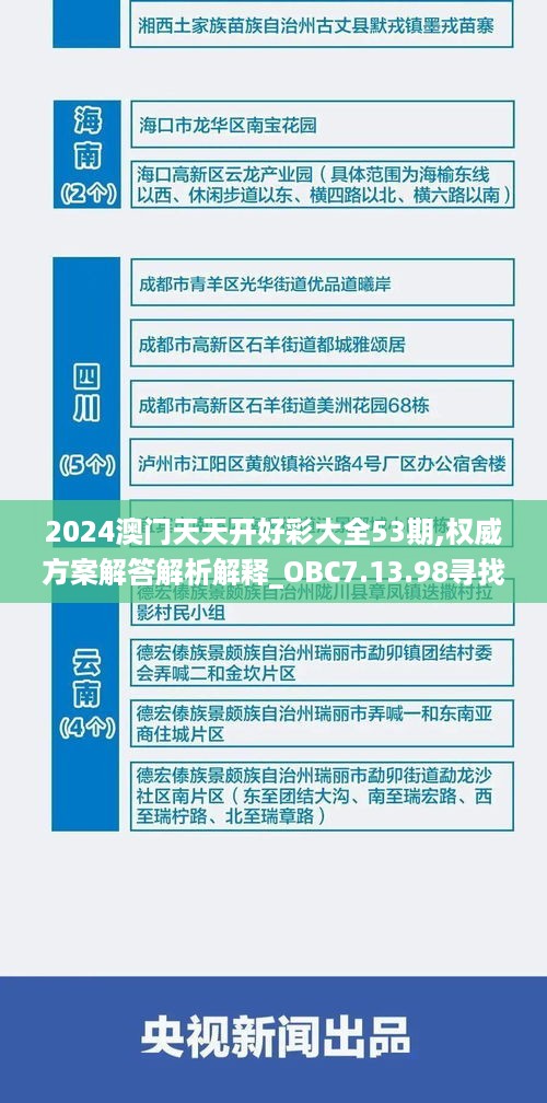 2024澳门天天开好彩大全53期,权威方案解答解析解释_OBC7.13.98寻找版