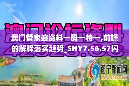 澳门管家婆资料一码一特一,前瞻的解释落实趋势_SHY7.56.57闪电版