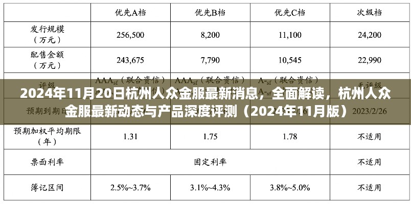 2024年11月20日杭州人众金服最新动态与深度评测报告