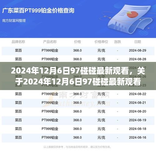 关于涉黄问题2024年12月6日97碰碰最新观看的探讨与我的立场观点分析