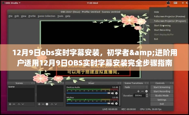 12月9日obs实时字幕安装，初学者&进阶用户适用12月9日OBS实时字幕安装完全步骤指南