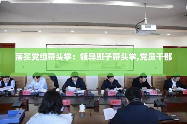 落实党组带头学：领导班子带头学,党员干部 