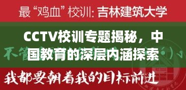 CCTV校训专题揭秘，中国教育的深层内涵探索