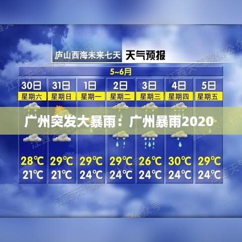 广州突发大暴雨：广州暴雨2020 