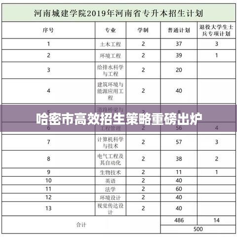哈密市高效招生策略重磅出炉