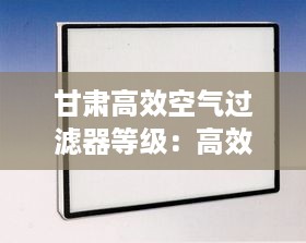 甘肃高效空气过滤器等级：高效空气过滤器品牌排行 