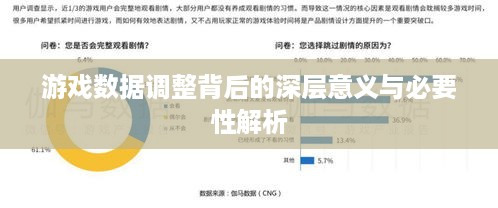 游戏数据调整背后的深层意义与必要性解析