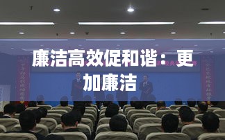廉洁高效促和谐：更加廉洁 