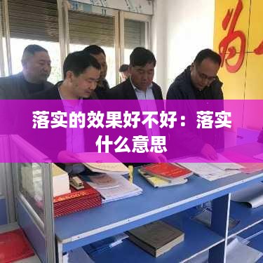 落实的效果好不好：落实 什么意思 