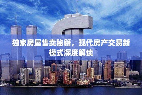 独家房屋售卖秘籍，现代房产交易新模式深度解读
