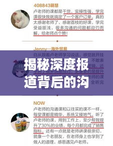 揭秘深度报道背后的沟通秘诀，如何巧妙说话挖掘真相之道