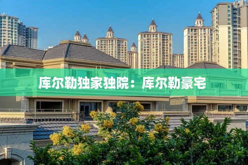 库尔勒独家独院：库尔勒豪宅 