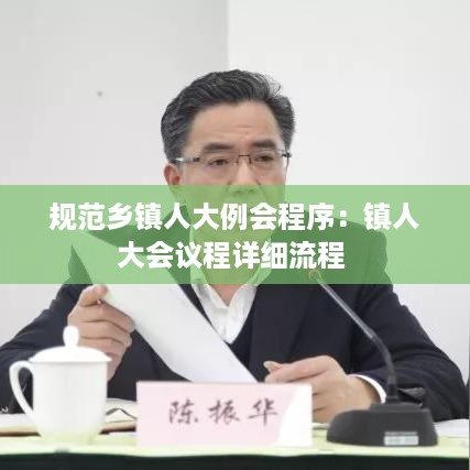 规范乡镇人大例会程序：镇人大会议程详细流程 
