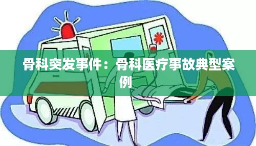 骨科突发事件：骨科医疗事故典型案例 