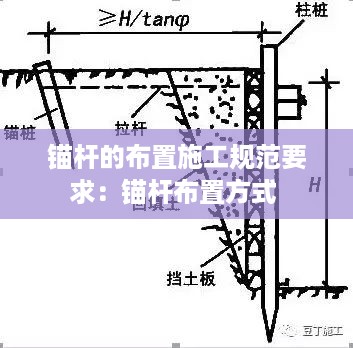 锚杆的布置施工规范要求：锚杆布置方式 