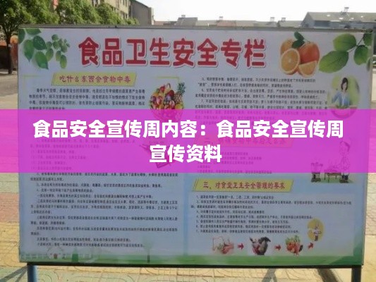 食品安全宣传周内容：食品安全宣传周宣传资料 