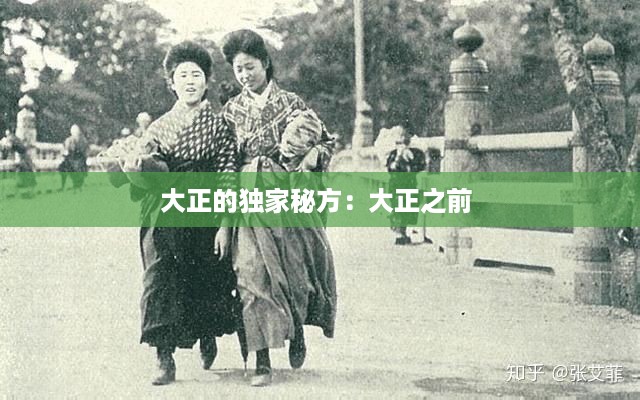 大正的独家秘方：大正之前 