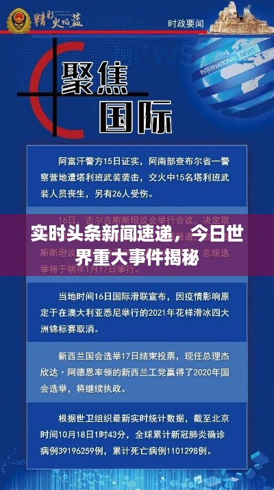 实时头条新闻速递，今日世界重大事件揭秘