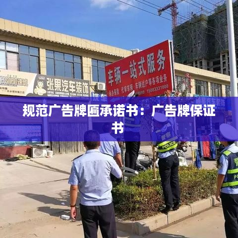 规范广告牌匾承诺书：广告牌保证书 