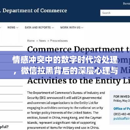 情感冲突中的数字时代冷处理，微信拉黑背后的深层心理与应对之道