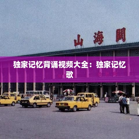 独家记忆背诵视频大全：独家记忆 歌 