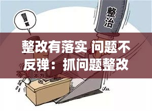整改有落实 问题不反弹：抓问题整改不彻底 