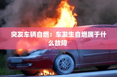 突发车辆自燃：车发生自燃属于什么故障 