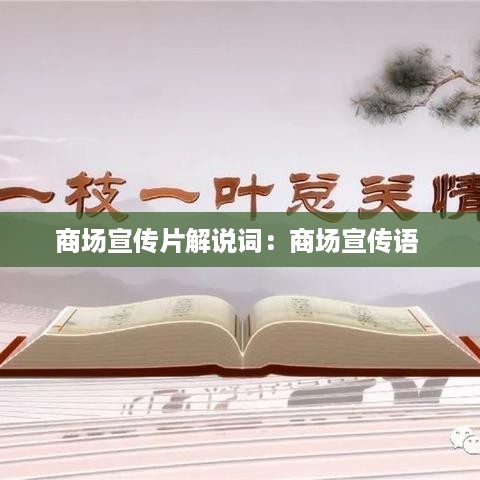 商场宣传片解说词：商场宣传语 