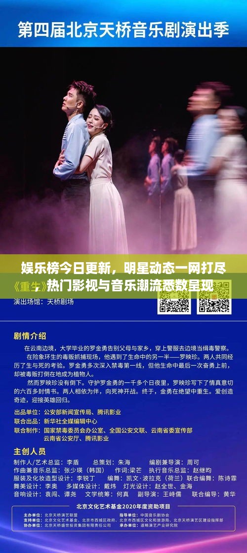 娱乐榜今日更新，明星动态一网打尽，热门影视与音乐潮流悉数呈现