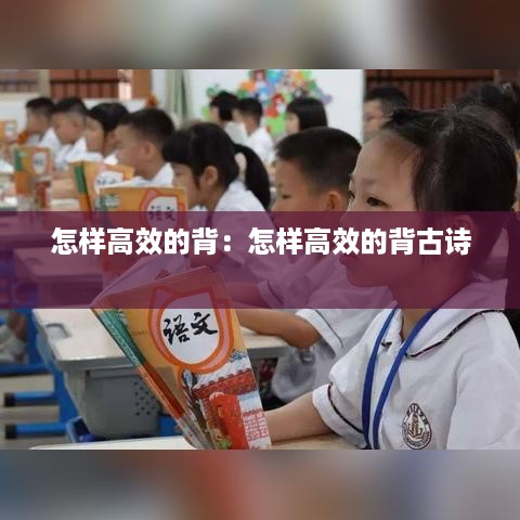 怎样高效的背：怎样高效的背古诗 