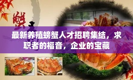 最新养殖螃蟹人才招聘集结，求职者的福音，企业的宝藏