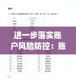 进一步落实账户风险防控：账户风险防控及优化服务工作自查报告 