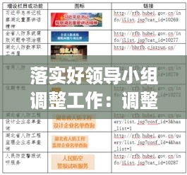 落实好领导小组调整工作：调整领导小组的报告 
