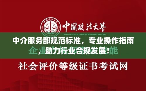 中介服务部规范标准，专业操作指南，助力行业合规发展！