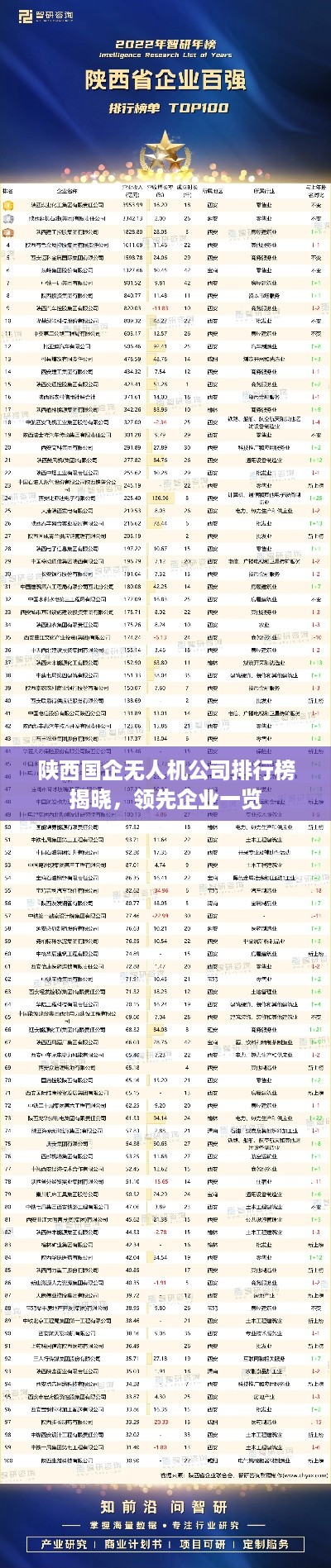 陕西国企无人机公司排行榜揭晓，领先企业一览